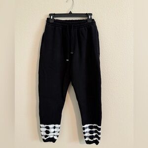 Men’s Talentless Black and White Tie-Dye Joggers